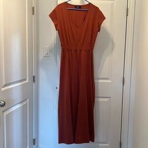 Jumpsuit Louve (design québécois), grandeur large, couleur terracotta